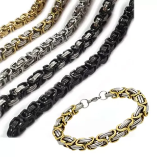 Orta kalınlıkta çelik kral bileklik