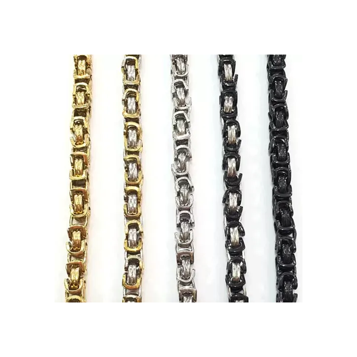 Toptan Orta Kalın Çelik Kral Bileklik | Unisex Kral Tasarım