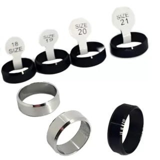 Yanları Tıraşlı Çelik Yüzük | Toptan Modern Erkek Yüzük Modelleri