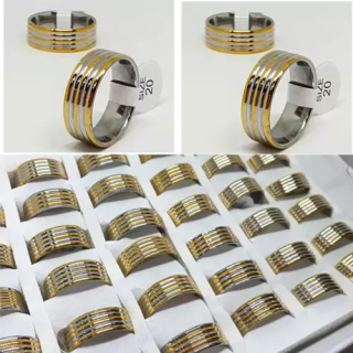 5 Şeritli Renkli Çelik Yüzük – Toptan B2B Modelleri | istocb2b