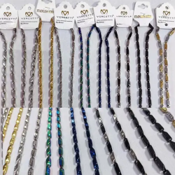 316L paslanmaz çelik 4 mm kolye zinciri (siyah, gold, mavi ve çift renk seçenekleri