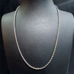 0.6mm Burgu Çelik Kolye – Orta Renkli Şık Zincir | istocb2b