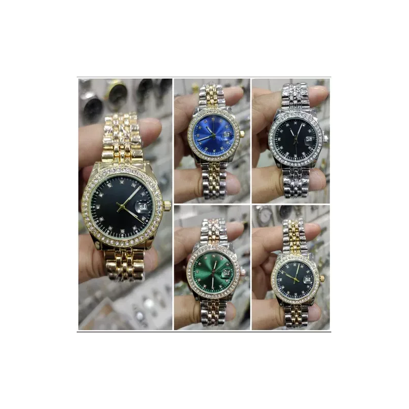 Toptan Rolex Day-Date Model Bayan Saat | Taşlı & Takvimli Kol Saati