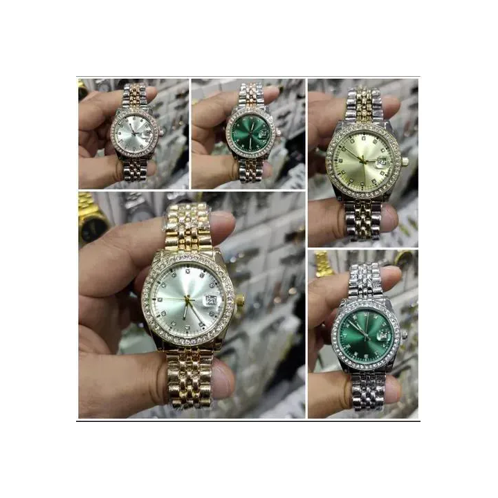 Toptan Rolex Day-Date Model Bayan Saat | Taşlı & Takvimli Kol Saati