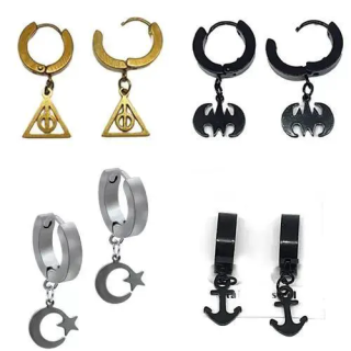 Toptan Figürlü Çelik Küpe - 316L Geçmeli Karışık Modeller | istocb2b.com