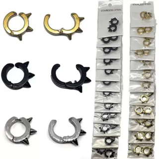 Toptan Çelik Küpe - Sıkıştırmalı Piramit & Figür Modeller | istocb2b.com