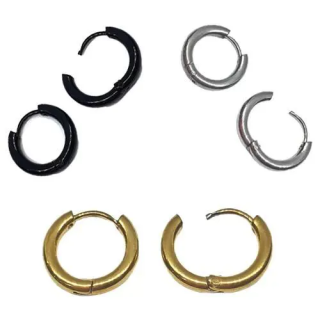 Toptan Küçük Halka Paslanmaz Çelik Küpeler | İstocB2B