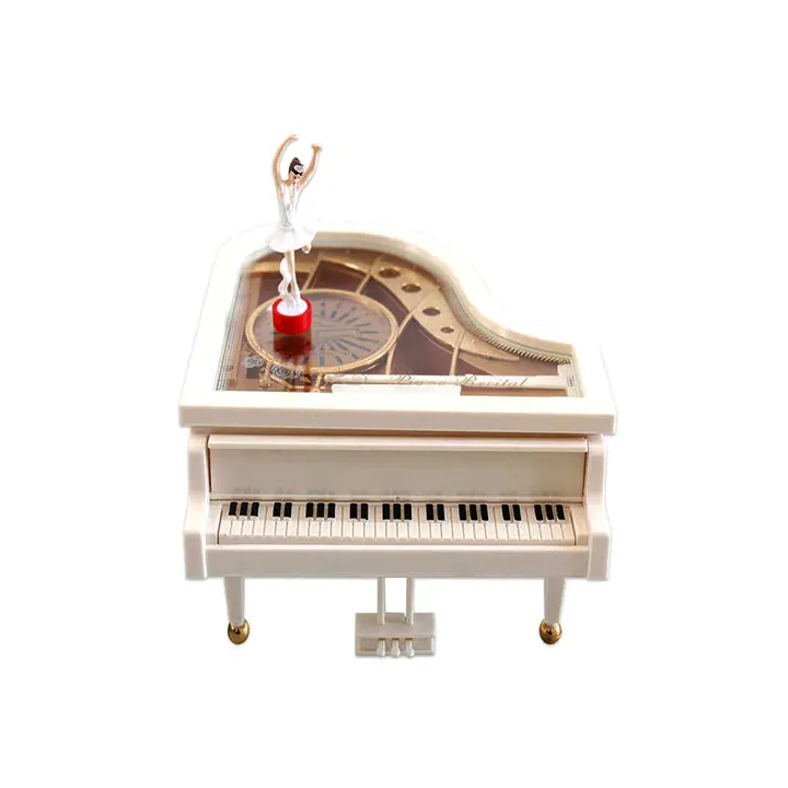 Toptan Piyano Balerin Müzik Kutusu - Mekanik Figürlü Dekoratif Hediye | istocb2b.com