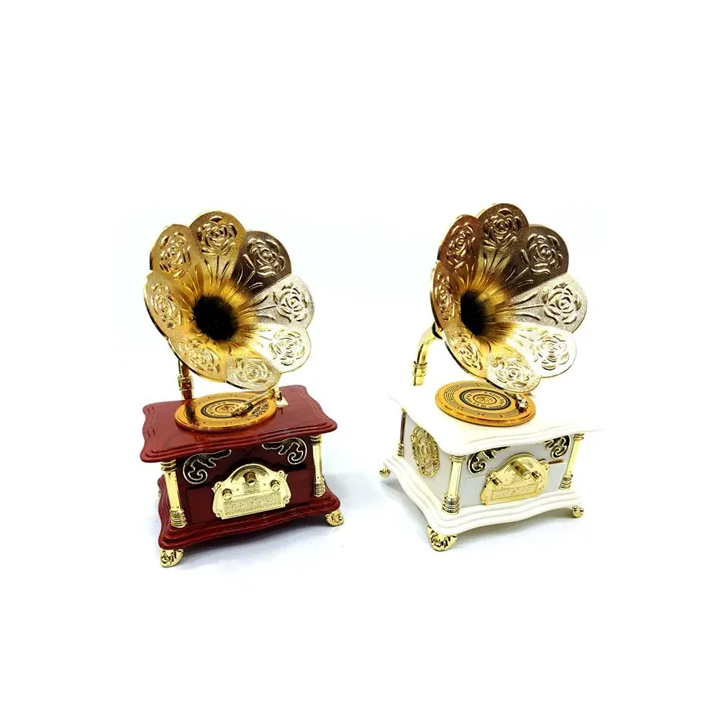 Toptan Gramofon Müzik Kutusu - Vintage ve Nostaljik Hediye