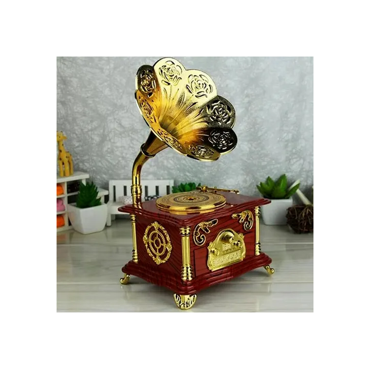 Toptan Gramofon Müzik Kutusu - Vintage ve Nostaljik Hediye
