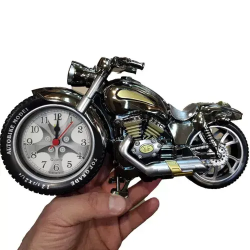 Dekoratif Motosiklet Masa Saati - Alarmlı & Retro Tasarım | istocb2b.com