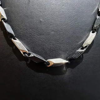 Çelik Kalın Siyah Beyaz Kibrit Kolye | İstoçb2b