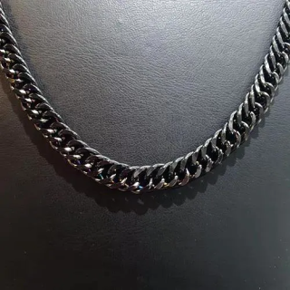 Toptan Siyah Yassı Zincir Kolye 1.4 mm | Erkek Aksesuar | istocb2b.com