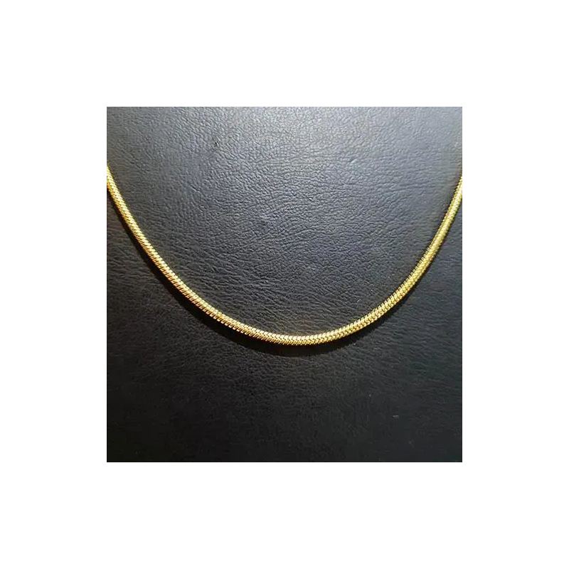 1.5 mm Gold Paslanmaz Çelik Yılan Zincir Kolye | istocb2b