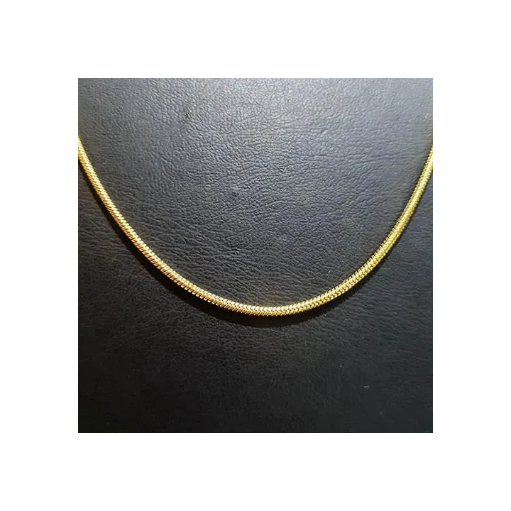 1.5 mm Gold Paslanmaz Çelik Yılan Zincir Kolye | istocb2b