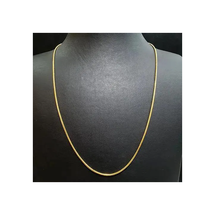 1.5 mm Gold Paslanmaz Çelik Yılan Zincir Kolye | istocb2b