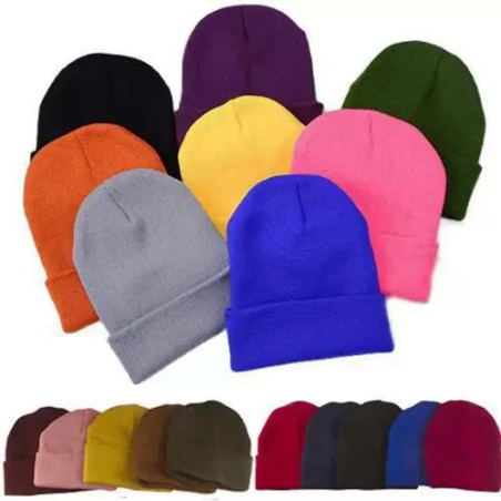 Toptan Renkli Kışlık Düz Bereler | İstocb2b