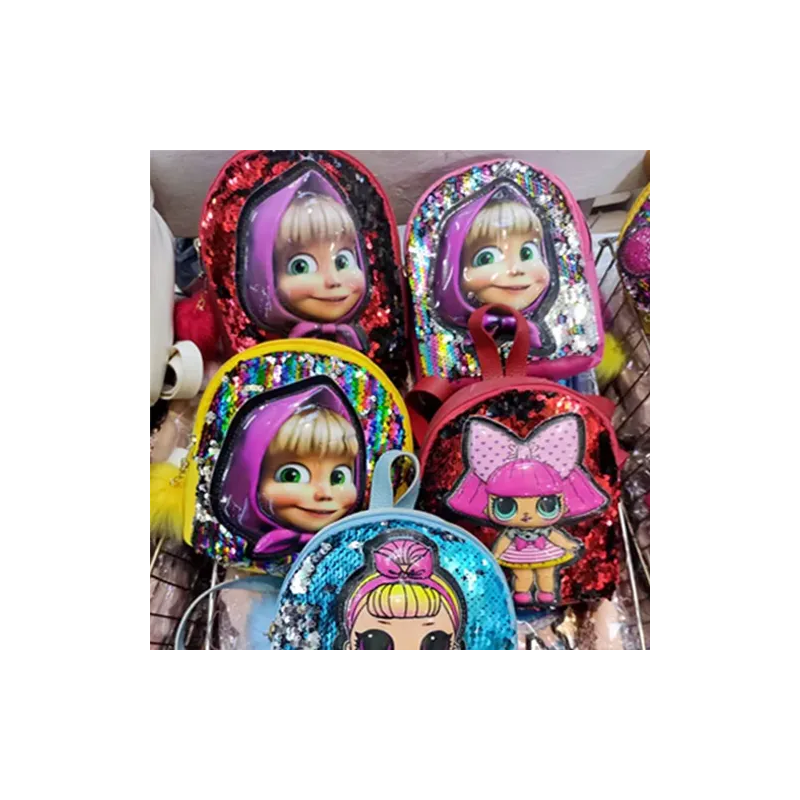 Toptan Işıklı Şık Sequin Sırt Çantası Modelleri
