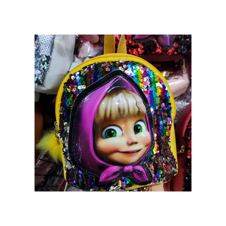 Toptan Işıklı Şık Sequin Sırt Çantası Modelleri