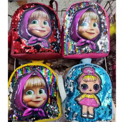 Toptan Işıklı Şık Sequin Sırt Çantası Modelleri