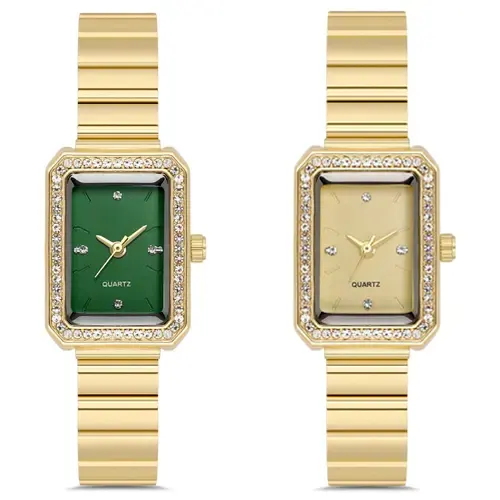 Toptan Classic Rectangle Metal Kadın Saat Modelleri
