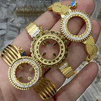 Toptan Kadın Kararmaz Çelik Çeyrek Altın Hazneli Kelepçe Bileklik Modelleri