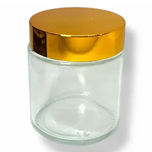 Toptan Cam Krem Kutusu 80ml (Altın Kapaklı) - istocb2b.com