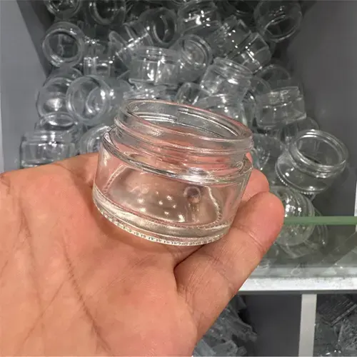 Toptan Cam Krem Kutusu 30ml (Altın Kapaklı Mini Boy) - istocb2b.com