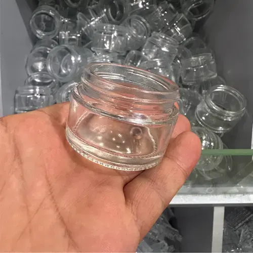 Toptan Cam Krem Kutusu 50ml (Altın Kapaklı Orta Boy) - istocb2b.com
