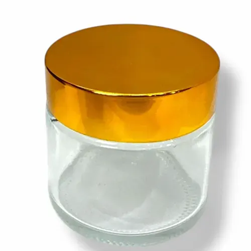 Toptan Cam Krem Kutusu 60ml (Altın Kapaklı) - istocb2b.com