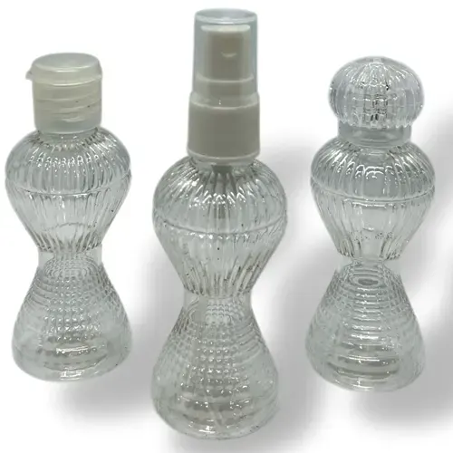 Toptan kum saati model şeffaf plastik şişe 50ml kına, sünnet ve bebek mevlüdü hediyelik ambalajı
