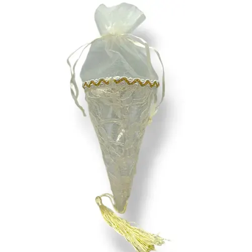 Toptan Dantelli Çerez Külahı 14cm (12'li Paket) - istocb2b.com