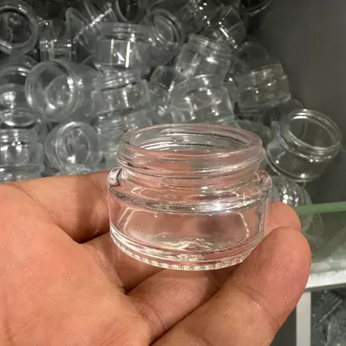 Toptan Cam Krem Kutusu 20ml (Altın Kapaklı) - istocb2b.com